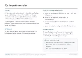 Vorschau - Stundenentwürfe - Sport: 20 kleine Spiele für die Turnhalle - Seite 1