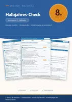 Vorschau - Test - Halbjahres-Check Englisch 8 Realschule - Deckblatt