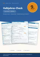 Vorschau - Test - Halbjahres-Check Englisch 9 Realschule - Deckblatt