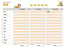 Vorschau - Arbeitsblätter - Täglich 10 Minuten Grundwortschatz-Training: 1./2. Klasse (Schreibtraining zu allen Wörtern des GW mit Tests und Diplom) - Seite 3