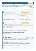 Vorschau - Test - Halbjahres-Check Mathematik 8 Realschule - Seite 1