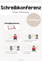 Vorschau - Poster - Schreibkonferenz - Schilder & Rollenkarten - Deckblatt