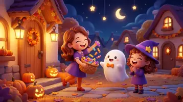 Aperçu - Préparation de séance / Séance complète - Kamishibaï | La nuit des bonbons | Halloween tout doux - Page 3