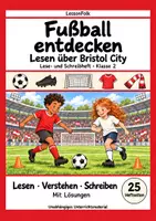 Vorschau - Arbeitsblätter - Bristol City: Fußball Leseheft und Schreibheft mit Silben, Satzbau, Textverständnis, Arbeitsblättern und Lösungen - Deckblatt