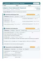 Vorschau - Test - Halbjahres-Check Mathematik 9 Realschule - Seite 1