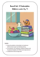 Vorschau - Stundenentwürfe - Praktische Aufgabe: Obstkorb-Stillleben (Klasse 7) - Deckblatt