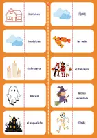 Vorschau - Spiele - Herbst + Halloween Spanisch: Legespiel/Domino Vocabulario Otoño - Seite 3