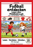 Vorschau - Arbeitsblätter - Middlesbrough: Fußball Leseheft und Schreibheft mit Silben, Satzbau, Textverständnis, Arbeitsblättern und Lösungen - Deckblatt