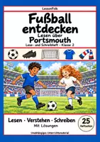 Vorschau - Arbeitsblätter - Portsmouth: Fußball Leseheft und Schreibheft mit Silben, Satzbau, Textverständnis, Arbeitsblättern und Lösungen - Deckblatt