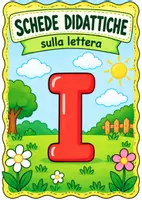 anteprima - Esercizi - Schede didattiche sulla lettera I - Pagina di copertina