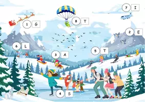 Vorschau - Arbeitsblätter - Mini-Lesespurgeschichte „Schneefreuden“ – Differenziertes Lesetraining im Winter - Seite 2