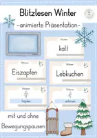 Vorschau - Präsentationen/Tafelbilder - Blitzlesen (animierte Präsentationen) - wachsendes Materialpaket - Seite 3