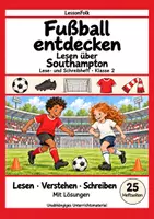 Vorschau - Arbeitsblätter - Southampton: Fußball Leseheft und Schreibheft mit Silben, Satzbau, Textverständnis, Arbeitsblättern und Lösungen - Deckblatt