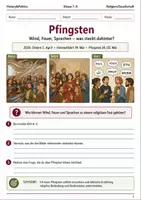 Vorschau - Arbeitsblätter - Pfingsten Arbeitsblatt Klasse 7–8 - Deckblatt