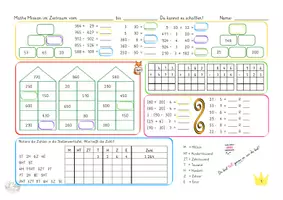Vorschau - Arbeitsblätter - Wochenmission Mathe Klasse 4 mit Lösungen - Seite 1