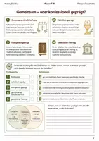 Vorschau - Arbeitsblätter - Katholisch evangelisch Feiertage Arbeitsblatt Klasse 7–8 - Seite 1
