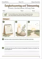 Vorschau - Arbeitsblätter - Totensonntag Arbeitsblatt Klasse 7–8 - Deckblatt