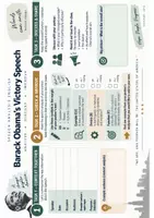 Vorschau - Arbeitsblätter - Obama's Victory Speech_Speech Analysis_Examples and Handout - Seite 1