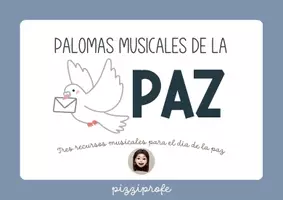 Vista previa - Unidades / Secuencias / Situaciones de Aprendizaje - Pack de 3 recursos musicales para el día de la paz by @pizziprofe - Portada