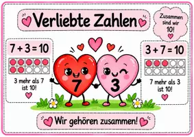 Vorschau - Arbeitsblätter - Verliebte Zahlen - Deckblatt