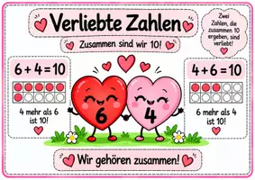 Vorschau - Arbeitsblätter - Verliebte Zahlen - Seite 1