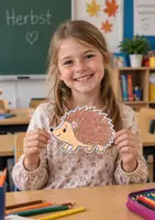 Vorschau - Mal- und Bastelvorlagen - Prickelbilder Herbst für Kita & Grundschule | 12 Prickelvorlagen Herbst | Fehnsterbilder & Fensterdeko, Feinmotorik & Basteln - Seite 1