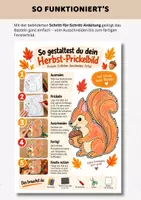Vorschau - Mal- und Bastelvorlagen - Prickelbilder Herbst für Kita & Grundschule | 12 Prickelvorlagen Herbst | Fehnsterbilder & Fensterdeko, Feinmotorik & Basteln - Seite 3
