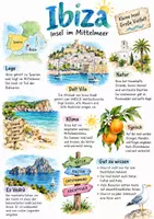 Vorschau - Arbeitsblätter - Lernplakat + Arbeitsblätter zum Thema "Die Insel Ibiza" (Lückentext, Hörverstehen) + Lösung & MP3 - Deckblatt
