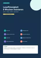Vorschau - Arbeitsblätter - Leseflüssigkeit: 8-Wochen-Training Klasse 2–3 - Deckblatt