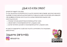 Vista previa - Hojas de trabajo - Pack de 3 recursos musicales de la primavera by @pizziprofe - página 1