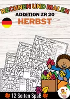 Vorschau - Arbeitsblätter - Rechen-Mal-Blätter - Addition Zahlenraum 20 (Herbst) - Deckblatt