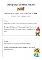 Vorschau - Arbeitsblätter - Begründungen üben - Seite 1