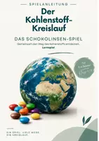 Vorschau - Arbeitsblätter - kleiner und großer Kohlenstoffkreislauf – Lernspiel mit Schokolinsen - Deckblatt