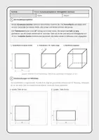 Vorschau - Arbeitsblätter - Materialpaket - Schrägbild Kavalierperspektive zeichnen - Deckblatt