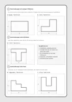 Vorschau - Arbeitsblätter - Materialpaket - Schrägbild Kavalierperspektive zeichnen - Seite 1