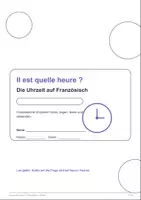 Vorschau - Fördermaterial/Inklusion - Uhrzeiten Französisch - heures - Seite 1