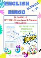 anteprima - Flashcard - English Bingo 1-90 pdf (20 cartelle, gettoni e tabellone ) - Pagina di copertina