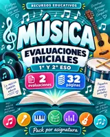 Vista previa - Evaluación - Evaluaciones iniciales de Música | 1º y 2º ESO - Portada