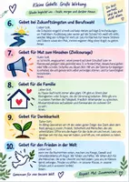 Vorschau - Arbeitsblätter - Gebete für den Schulalltag – Teil 1 | 10 moderne Gebete für Schule, Klasse 7–10 - Seite 1