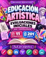 Vista previa - Evaluación - Evaluaciones iniciales de Ed. Artística | ESO y Bachiller - Portada