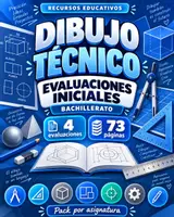 Vista previa - Evaluación - Evaluaciones iniciales de Dibujo Técnico | Bachillerato - Portada