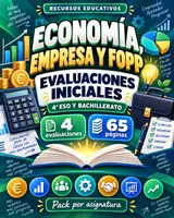 Vista previa - Evaluación - Eval. iniciales de Economía, Empresa y FOPP | ESO y BACH - Portada