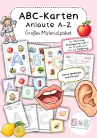 Vorschau - Mal- und Bastelvorlagen - ABC-Karten - Anlaute für Vorschule | 1. Klasse | Förderung - Deckblatt