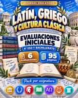 Vista previa - Evaluación - Eval. iniciales Latín,Griego y Cultura Clásica | ESO y BACH - Portada
