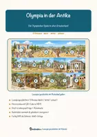 Vorschau - Mal- und Bastelvorlagen - Olympia in der Antike – Lesespurgeschichte mit Rätselaufgaben (Klasse 7) - Seite 1