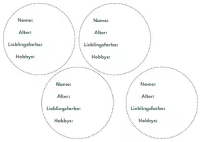 Vorschau - Mal- und Bastelvorlagen - Türdeko - Willkommen in der Pandaklasse / Klassenzimmerdeko mit Kindersteckbriefen - Seite 2