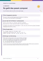 Vorschau - Arbeitsblätter - Passé composé - Übungen A2 - Französisch - Seite 1