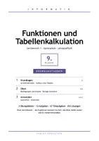 Vorschau - Arbeitsblätter - Übungsaufgaben Funktionen Tabellenkalkulation Informatik 9 Gymnasium - Seite 1