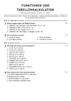 Vorschau - Arbeitsblätter - Übungsaufgaben Funktionen Tabellenkalkulation Informatik 9 Gymnasium - Seite 3