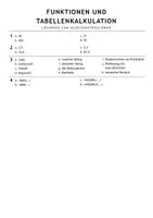 Vorschau - Arbeitsblätter - Übungsaufgaben Funktionen Tabellenkalkulation Informatik 9 Gymnasium - Seite 2